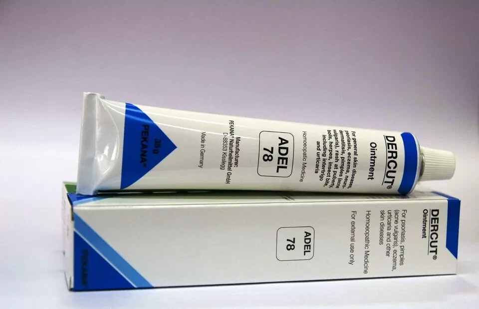 🌿 Pack of 3 ADEL 78 DERCUT Ointment (35g each) – Homeopathic Skin Care Cream 🌿
