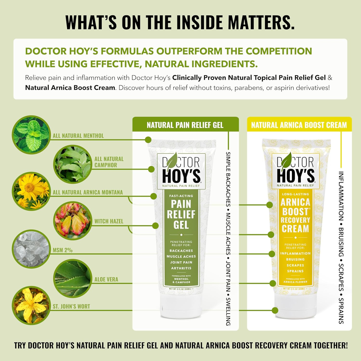 DOCTOR HOY’S Natural Arnica Boost Recovery Cream, Bruise and Muscle Pain Relief