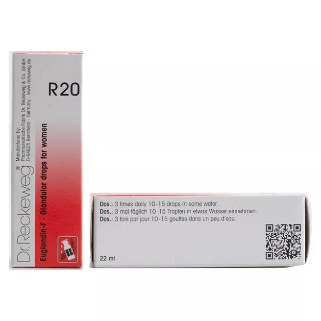 Dr. Reckeweg R20 Glandular Drops for Women , Made in Germany OTC Homeopathic