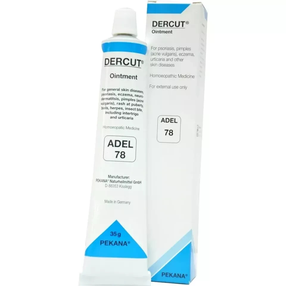 🌿 Pack of 3 ADEL 78 DERCUT Ointment (35g each) – Homeopathic Skin Care Cream 🌿