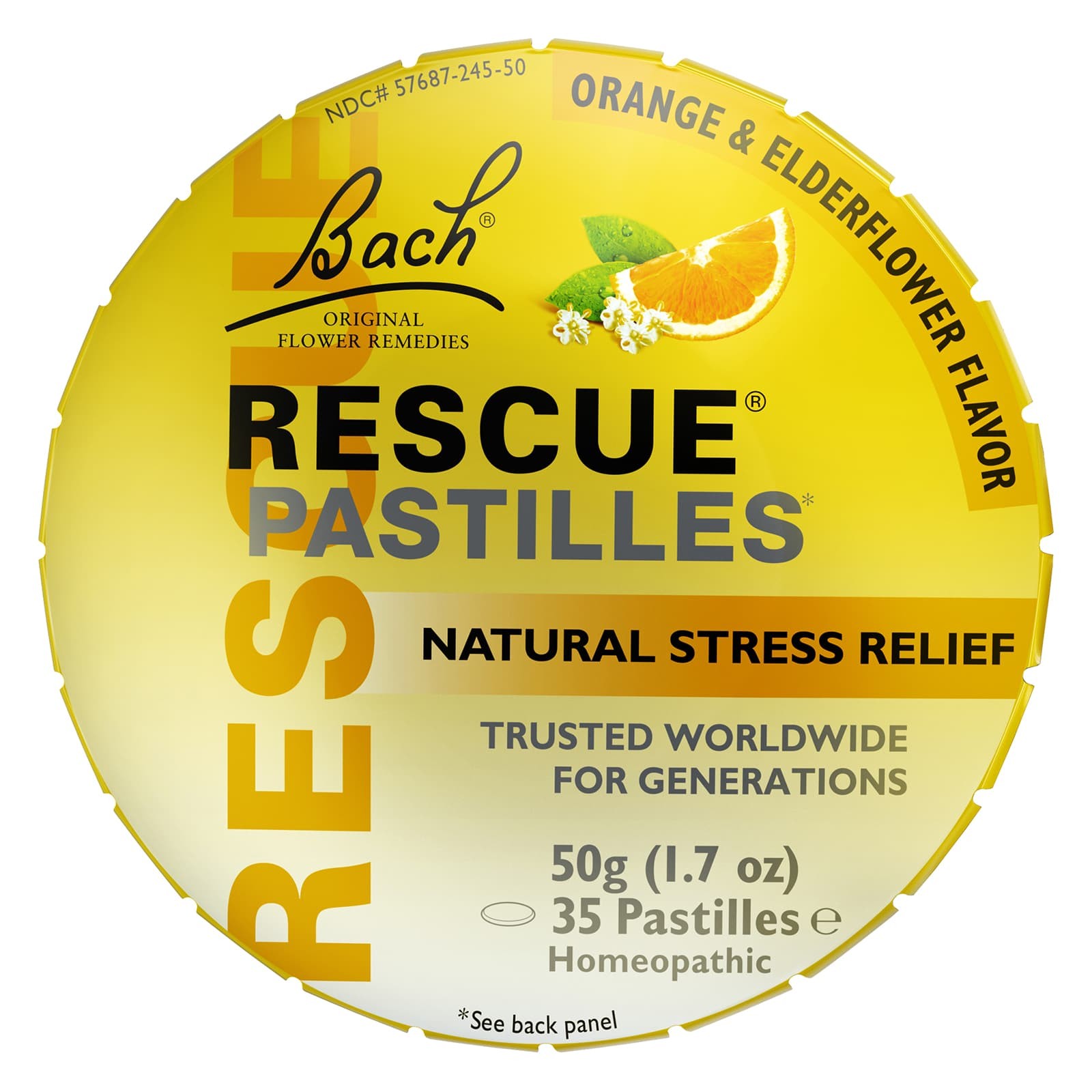 Bach RESCUE Stress Relief Orange 50g 1.7 oz, Clearance for Best By 03/2026