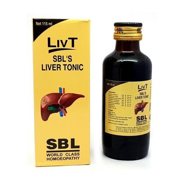 SBL Liv T Syrup 115ml rejuvenates hepatic cells, promotes the flow of bile