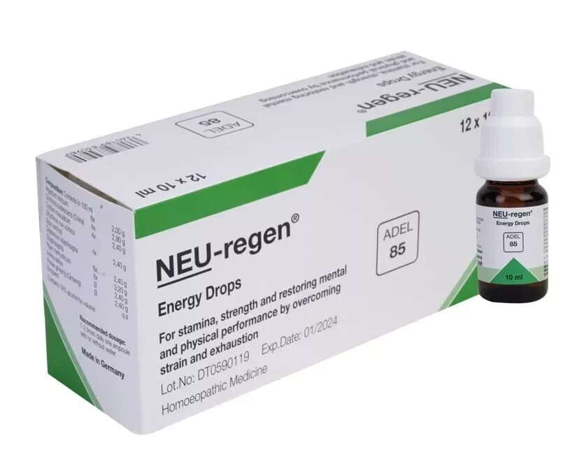 ADEL 85 Neu-Regen Energy Drop (10ml Each) 12 Bottles Homeopathic Energy Boos=