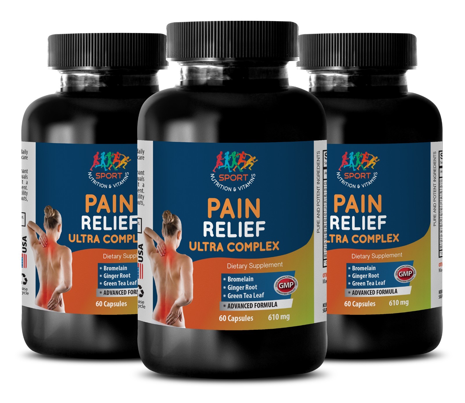 Knee Pain Relief Pills – PAIN RELIEF ULTRA COMPLEX 610MG 3B – Bromelain