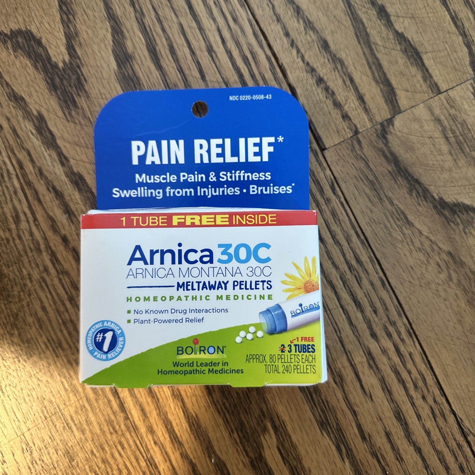 Boiron Arnica 30 C Pain Relief Tube – 9724 (Pack of 3)