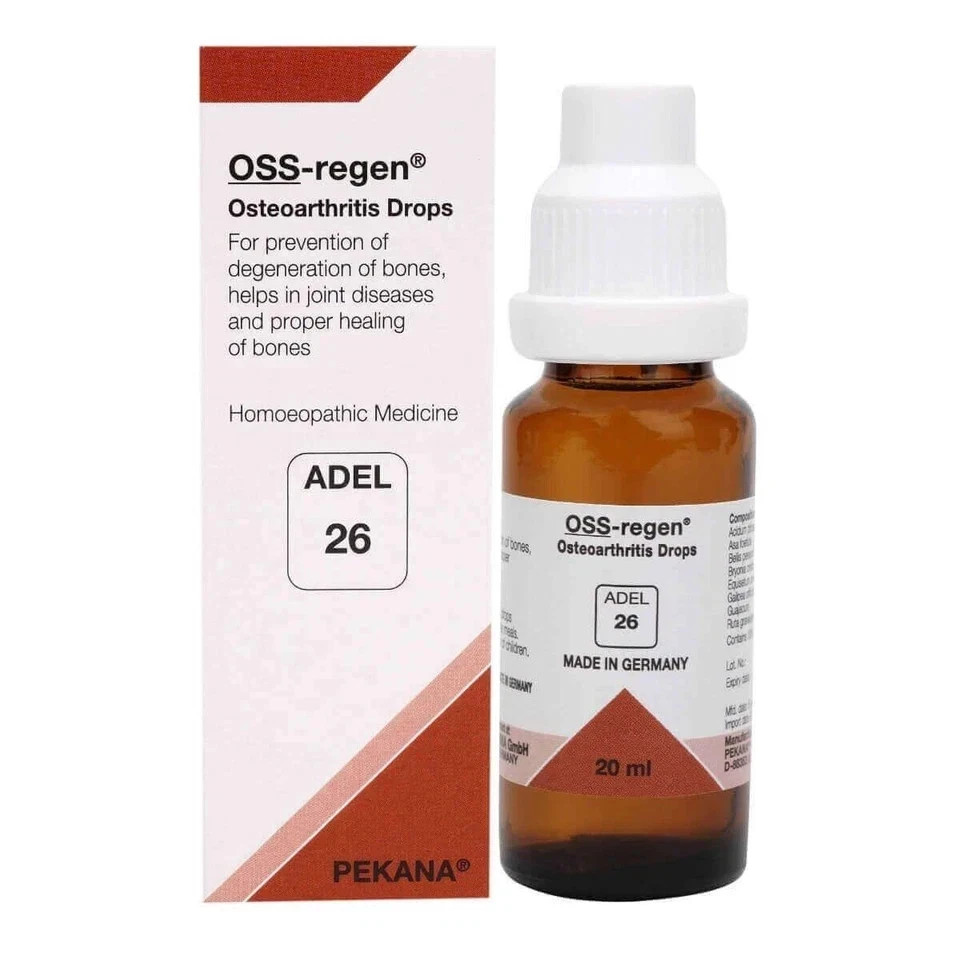 ADEL 26 Osteoarthritis Drops Pack of 3 Natural Homeopathic Remedy for Joint Care