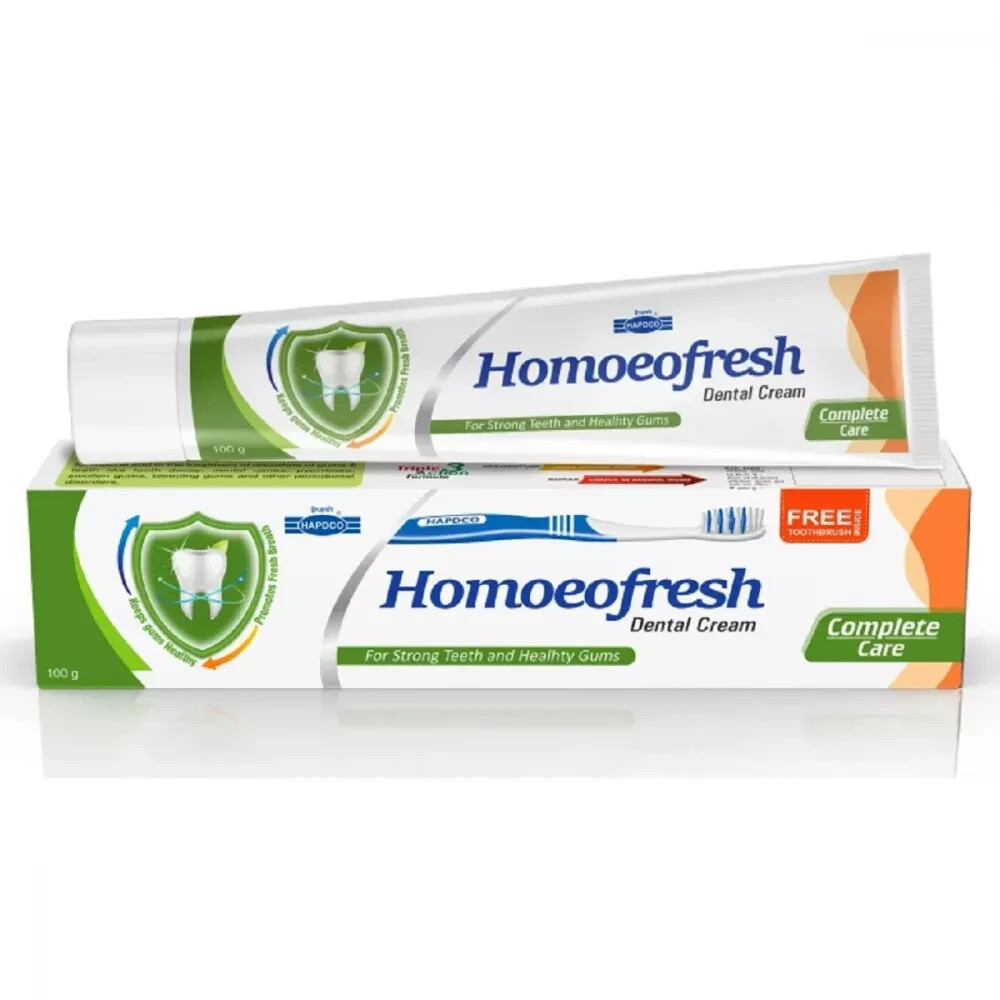 HAPDCO Homoeofresh Dental Cream (100g) Homeopathic Free Shipping World Wide