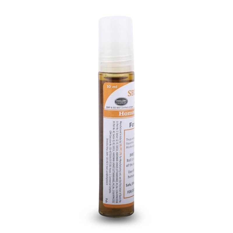 SBL Thuja Roll-On For Warts Fungal Overgrowth Dry Skin & Eruptions 10ml x 5