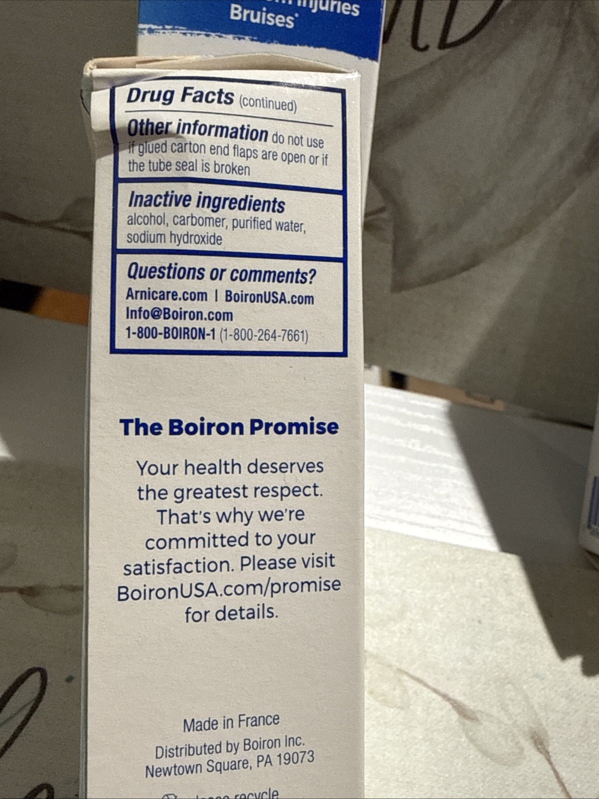 Boiron Arnicare Gel ; Net Wt 1.5 Oz (3 Pack) Exp 09/26 & 05/27