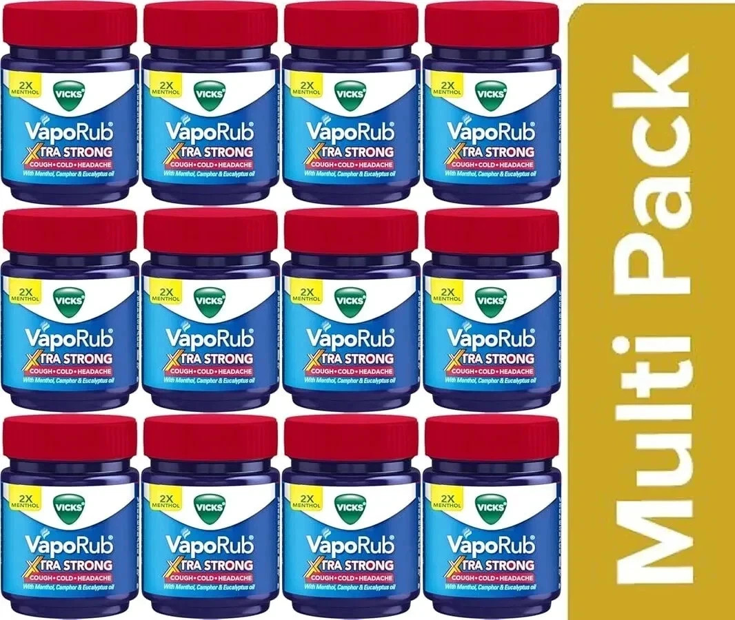 Vicks VapoRub Xtra Strong, 50 ml (pack of 12) free shipping