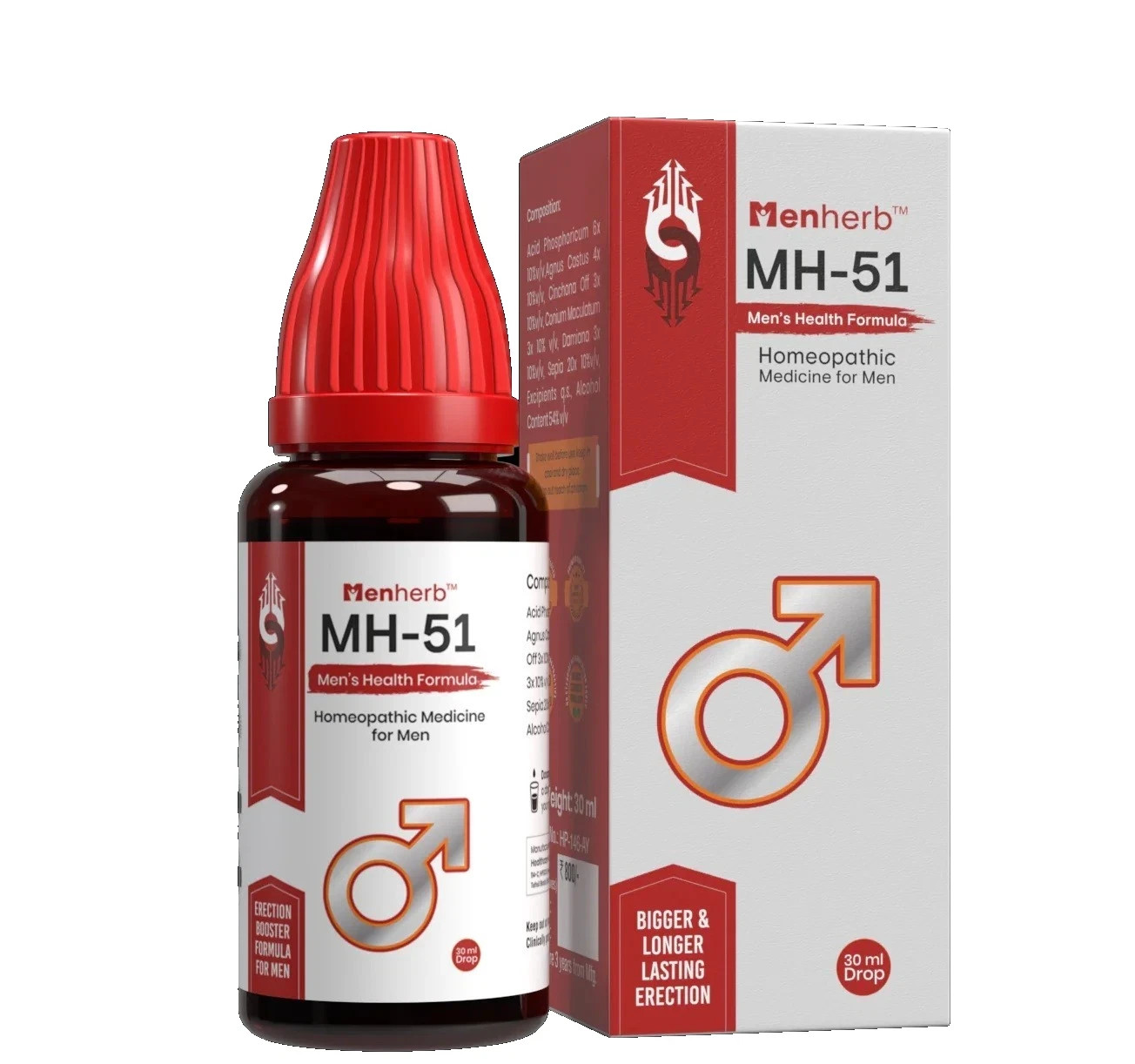 Menherb MH-51 Drops Homeopathic 22ml for men Stamina & Performance