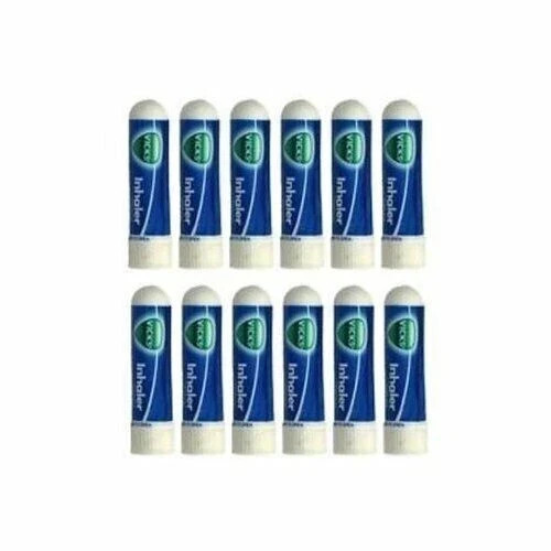 Vicks Keychain Inhaler Relief for Cold Sinus Nasal Congestion- 12 Pcs .