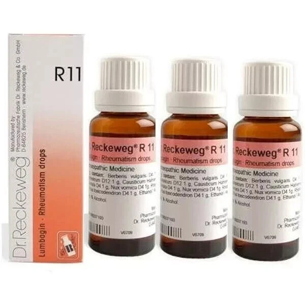 Dr. Reckeweg R11 Joint & Muscle Pain Relief Drops 22ml | Pack of 3 | Free ship