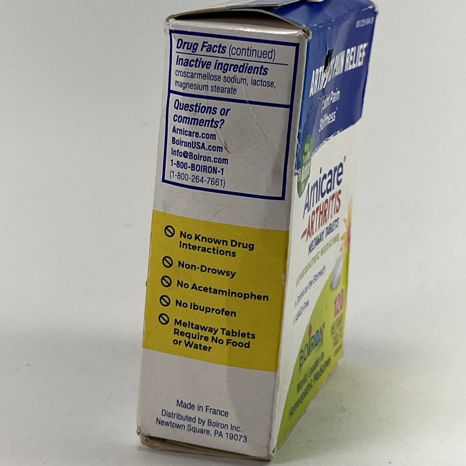 Boiron Arnicare Arthritis Homeopathic 120 Tablets Quick Dissolving EXP 04/26