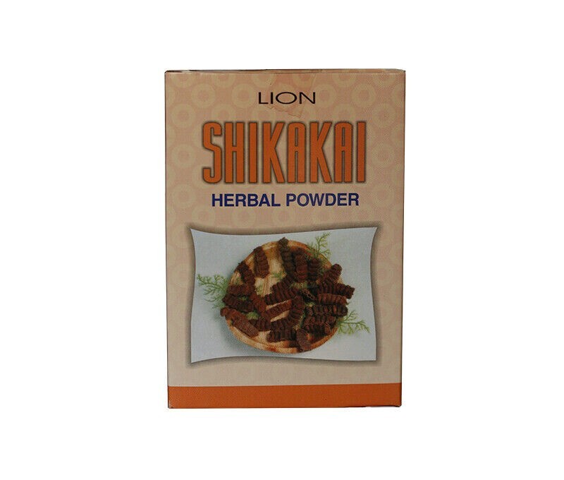 Lion Shikakai Herbal Powder Natural From India – Prevents greying of hair, 100g