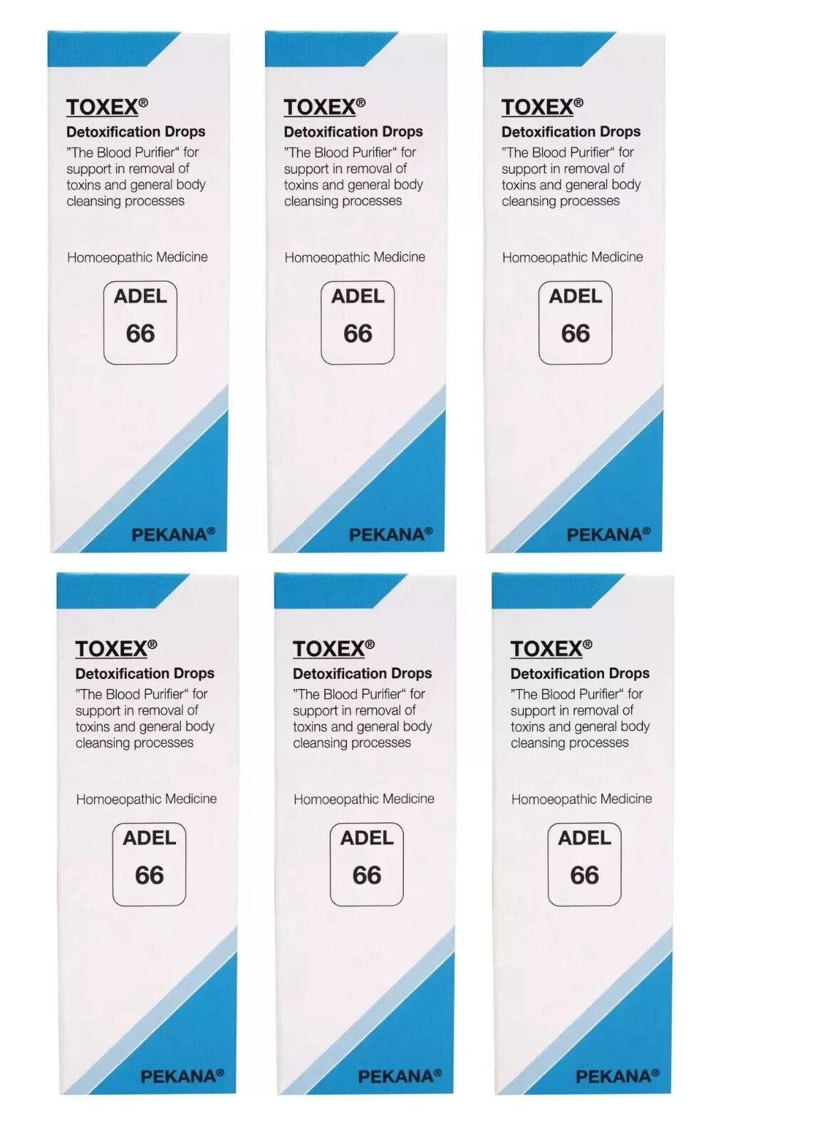 Adel 66 Drops Toxex 20ml (Pack of 6) Homeopathic DETOX Drop free ship