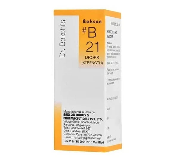 Dr Bakshi B22 Sinus Drops | Homeopathic Relief for Sneezing, Stuffy Nose & Cold