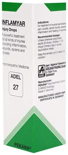 2 X ADEL 27 INFLAMYAR 20ml German Homeopathic Sports Injuries, Arthritis Drop
