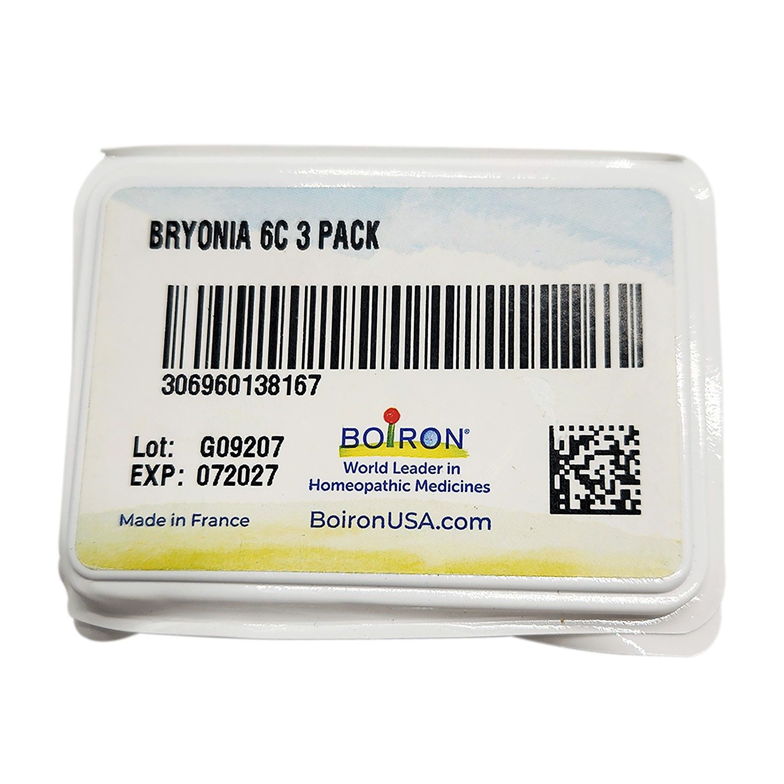 Boiron Bryonia 6C 80 Pellets, Relieves Muscle & Joint Pain (3PACK) Exp 07/27