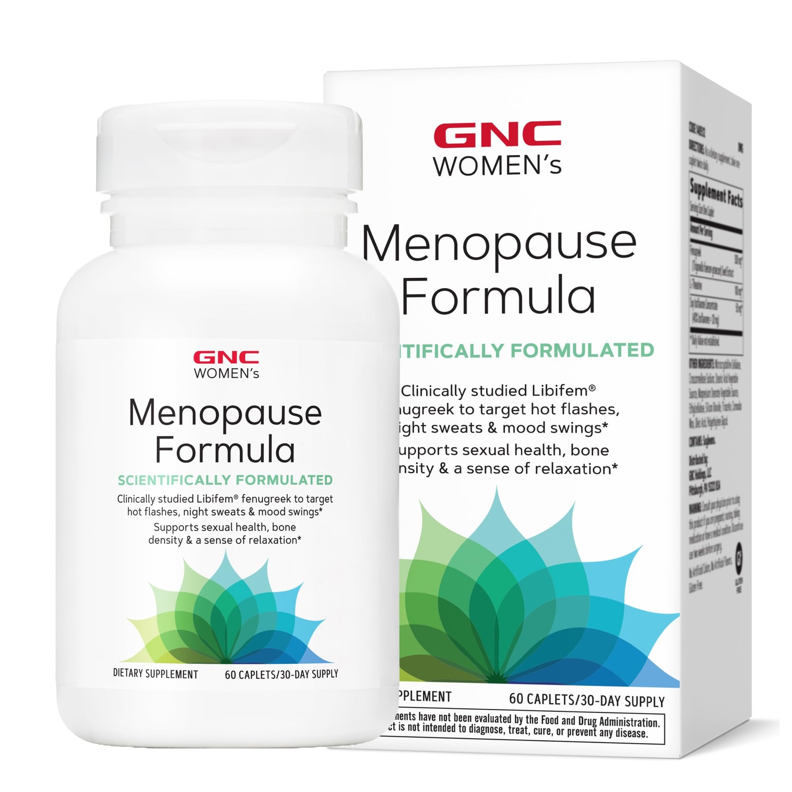 GNC Women’s Menopause Formula, 60 Caplets 60 Count (Pack of 1)