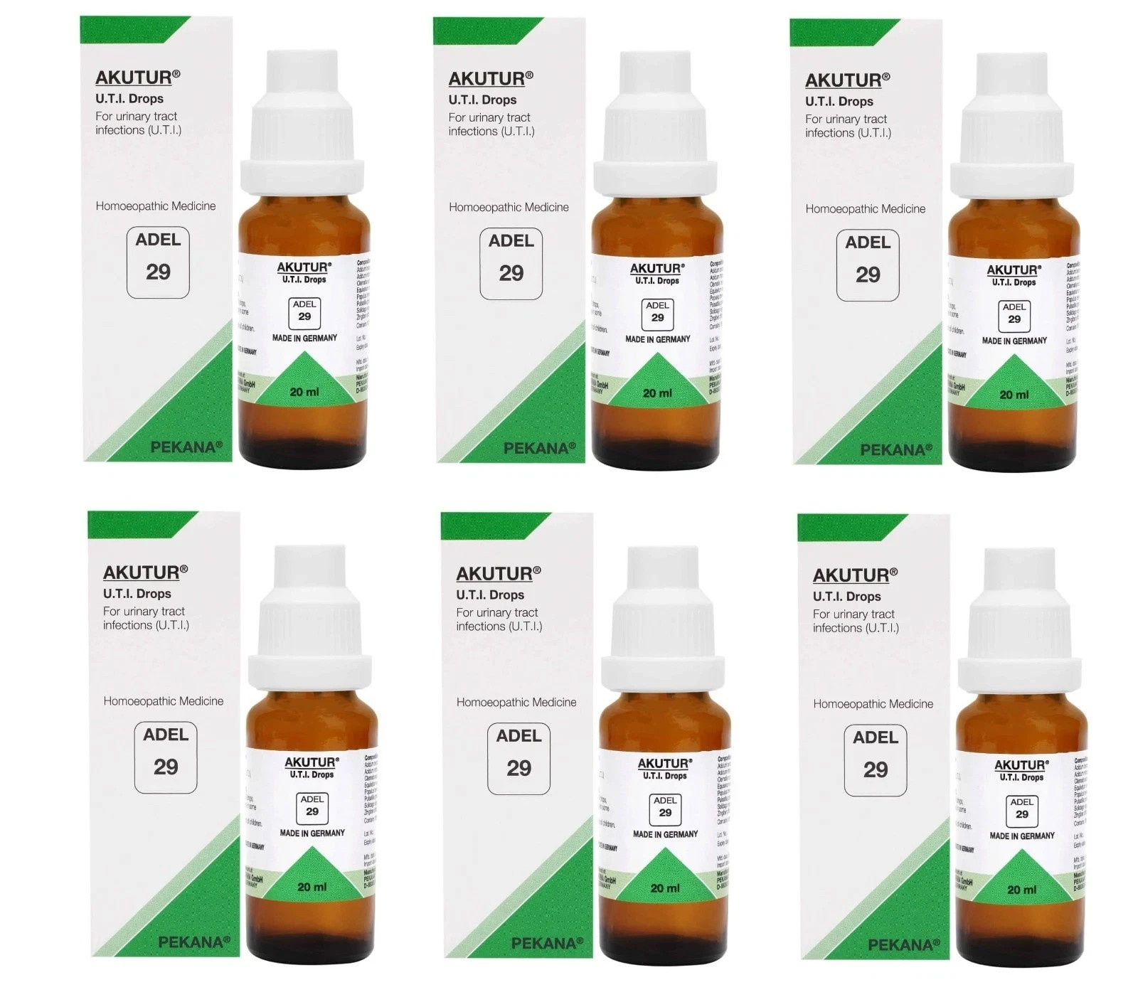 🌿 ADEL 29 Akutur Homeopathic Drops 20ml | Urinary Tract Support | Pack of 6