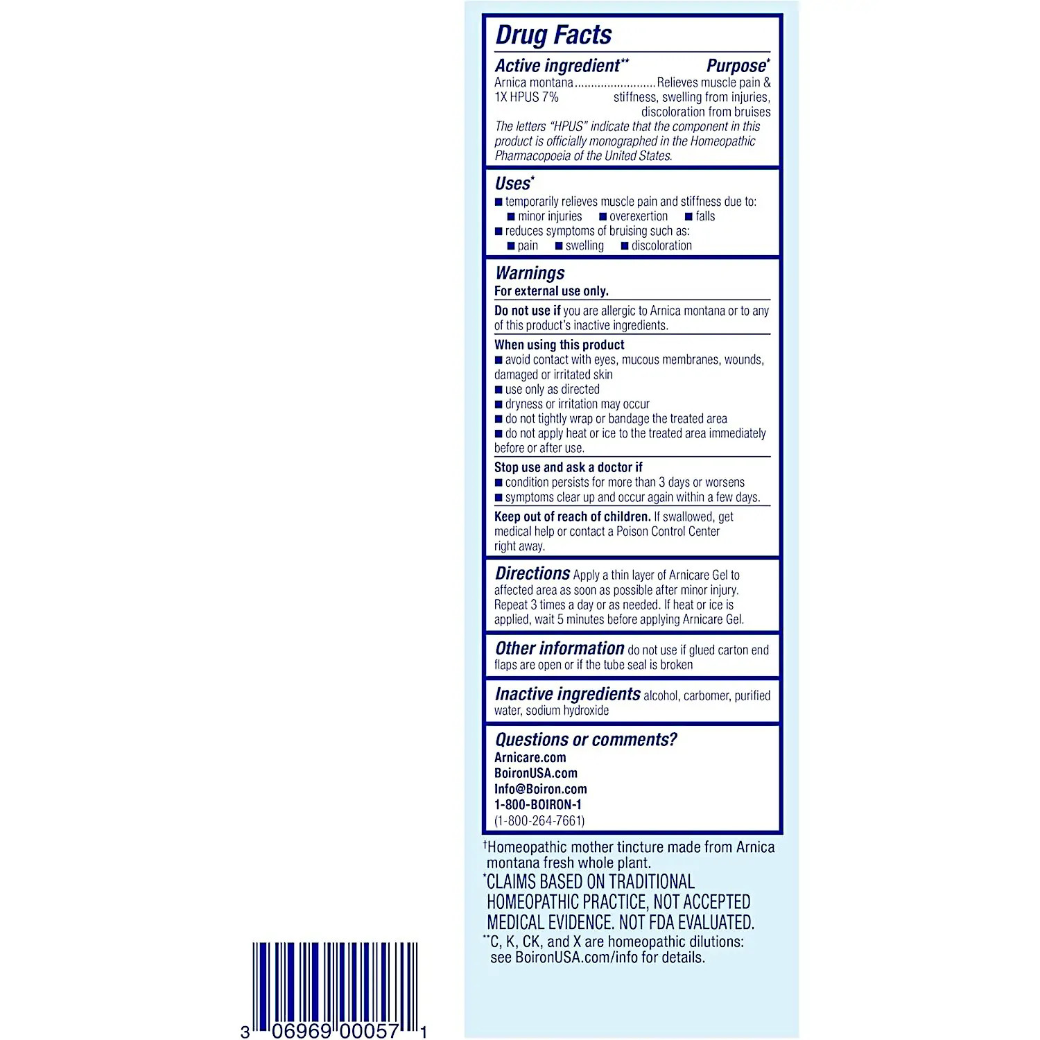 Boiron Arnicare Gel Pain Relief, 4.1 Ounces