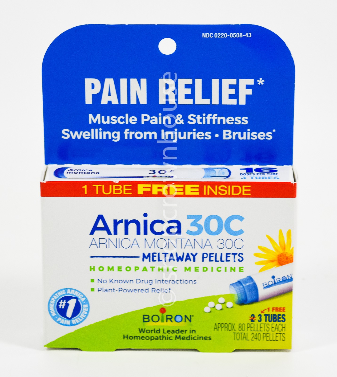 2 Boiron ARNICA 30C Montana homeopathic Pain Relief 3 tube of 80 Pellet 10/2029+