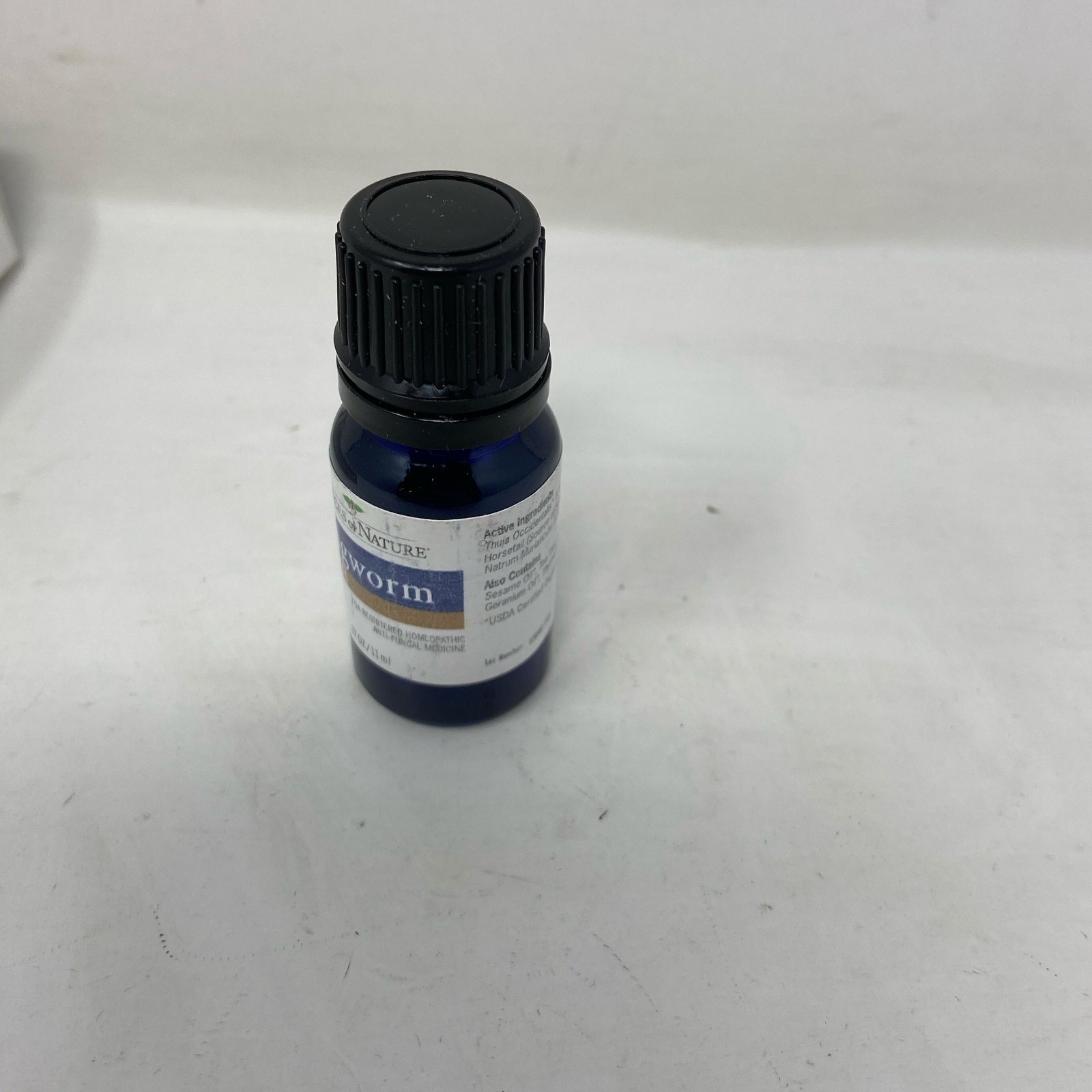 Forces of Nature Ringworm Control 11ml (.37oz) Organic, Blue Bottle