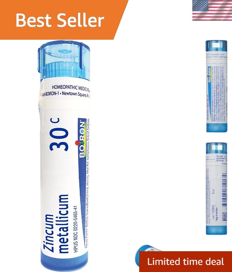 80 Count Zincum Metallicum 30C – Natural Homeopathic Solution for Leg Cramps