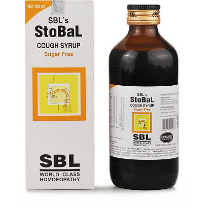 SBL Stobal Cough Syrup (Sugar Free) (180ml) + FREE DELIVERY