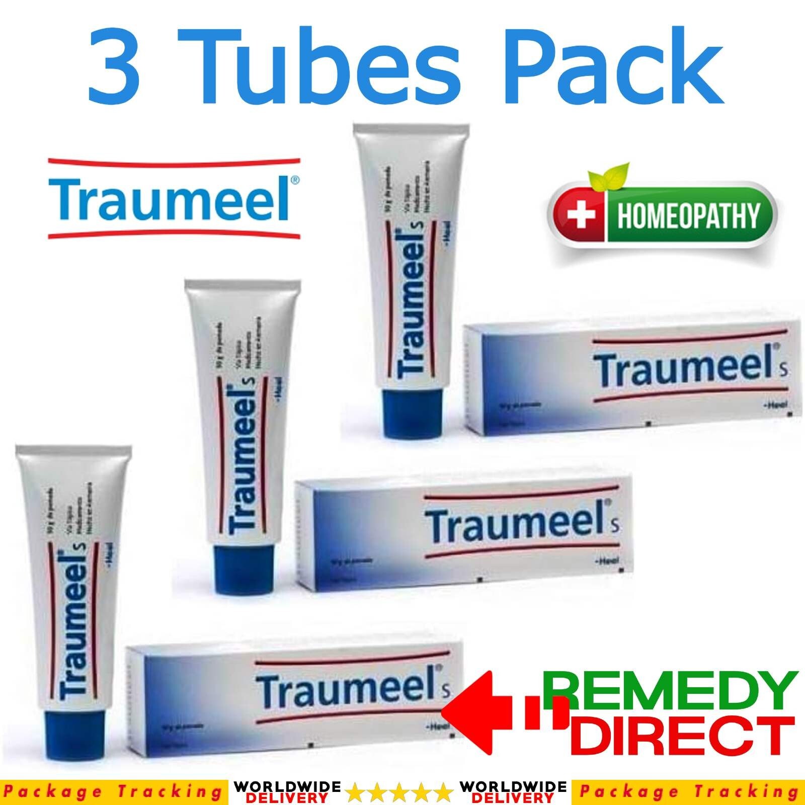 3 x Heel TRAUMEEL S CREAM Homeopathic Ointment 50g Anti-Inflammatory Pain Relief