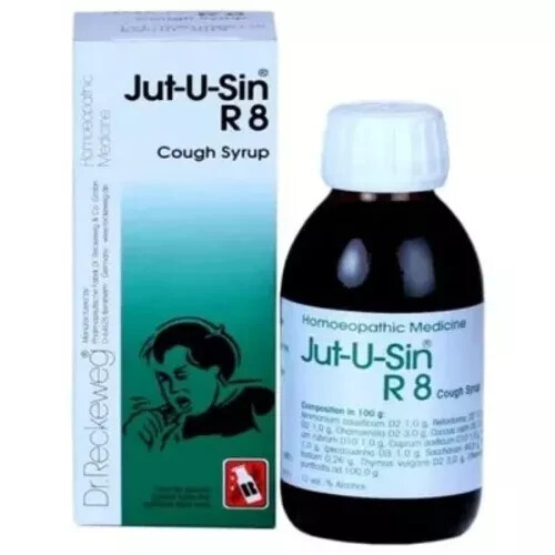 Dr. Reckeweg R8 Jut-U-Sin Cough Syrup Homeopathic Medicine 150ml