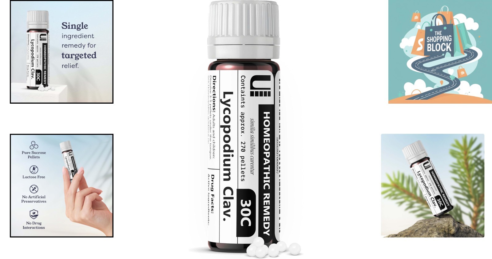 Lycopodium Clavatum 30C Homeopathic Remedy, Pure Sucrose Pellets, Lactose-Free