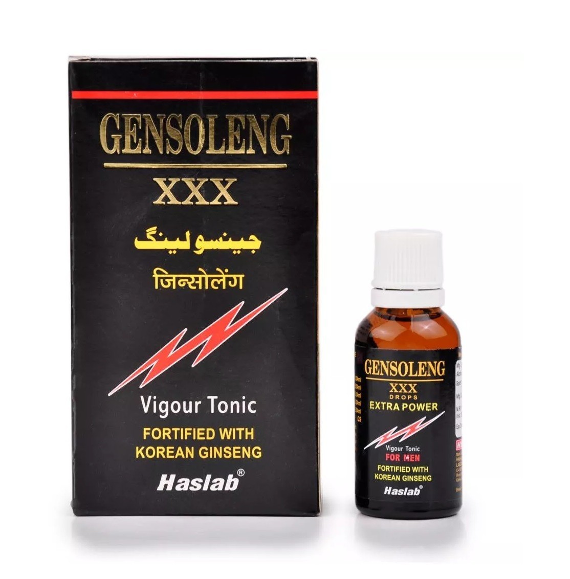 Haslab Homeopathic Gensoleng XXX Drops with Ginseng (30ml)