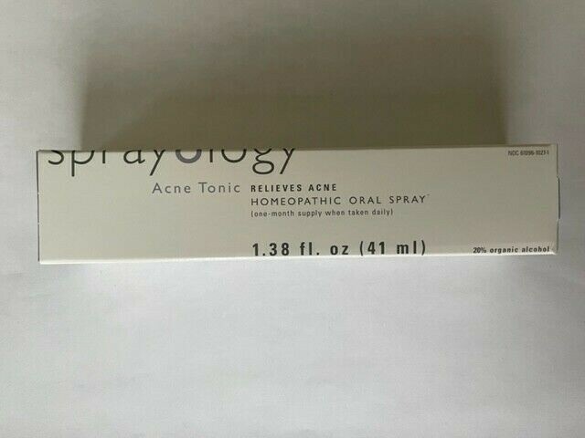 Sprayology Acne Tonic Homeopathic Oral Spray 1.38 fl oz New Sealed Free Ship