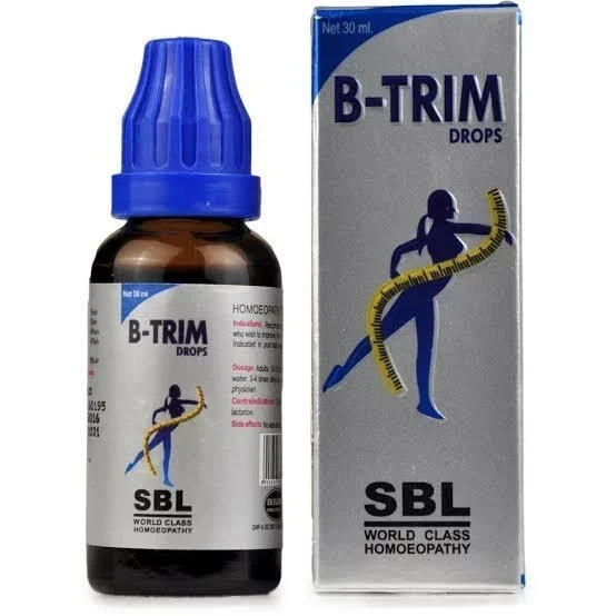 (2 X 30ML) SBL B-Trim Drops Homeopathy Medicine for Weight Loss FREE SHIPPING.