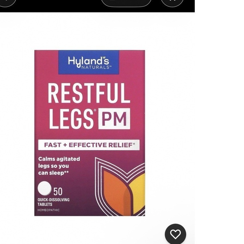 Hylands Restful Legs PM 50 Quick Dissolving Tab Homeopathic Fast Relief Exp 2028