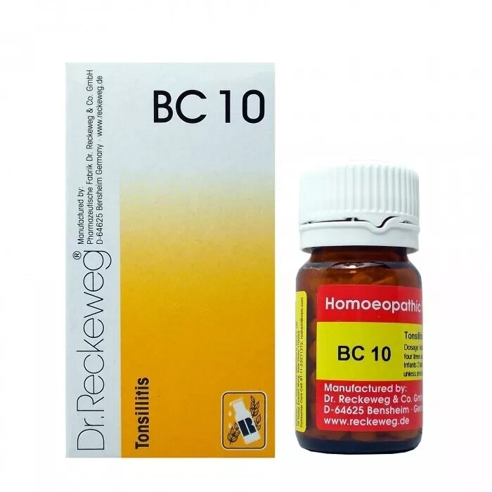 Dr. Reckeweg BC 10 Enlarged Tonsils Homeopathic 20g X 5 Pack Natural Wellness