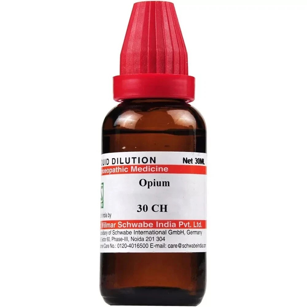 Willmar Schwabe India Opium 30 CH 200CH 1M (30ml) (Fast Dispatch)