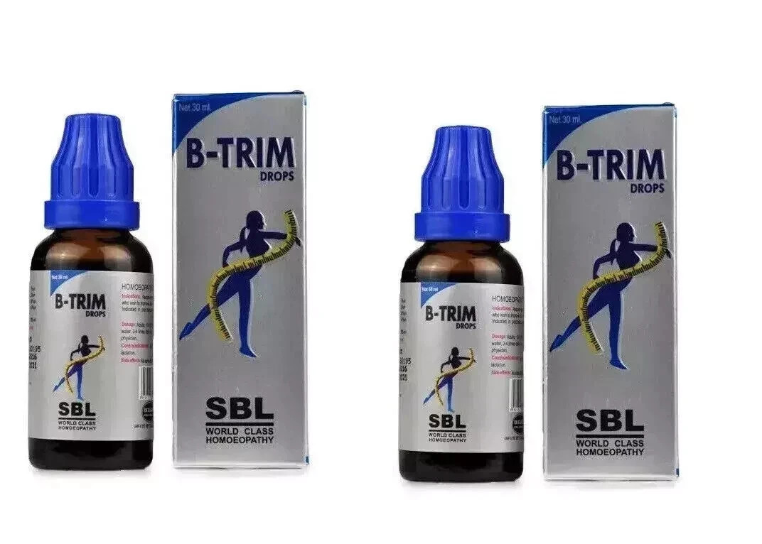 (2 X 30ML) SBL B-Trim Drops Homeopathy Medicine for Weight Loss FREE SHIPPING.