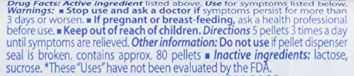 Boiron Arnica Montana 1M Homeopathic Pellets for Muscle Pain Relief 80 Count