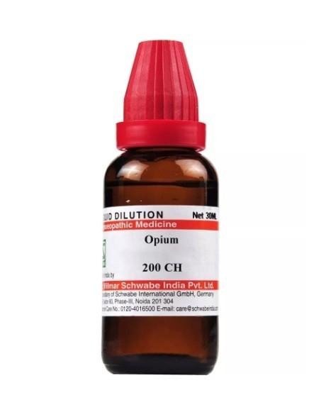 Dr Willmar Schwabe India Opium Dilution 200 CH, Homeopathic 30ml