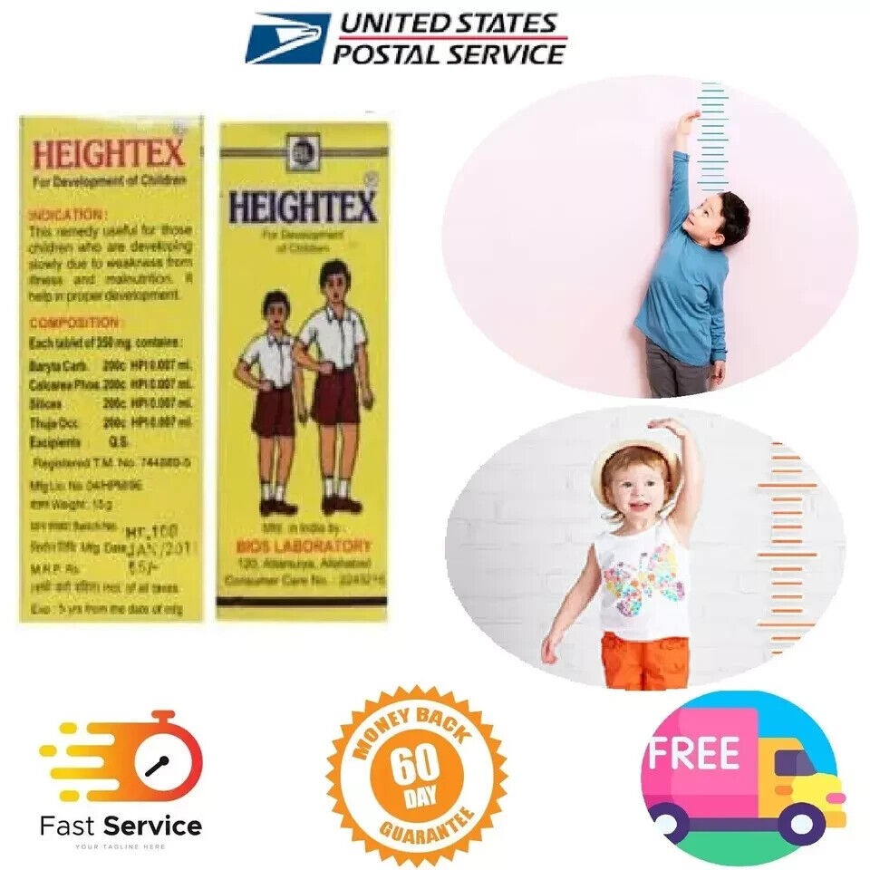 Heightex Tabs 25g Pack of 3 Support Children’s Height & Development | Free Ship