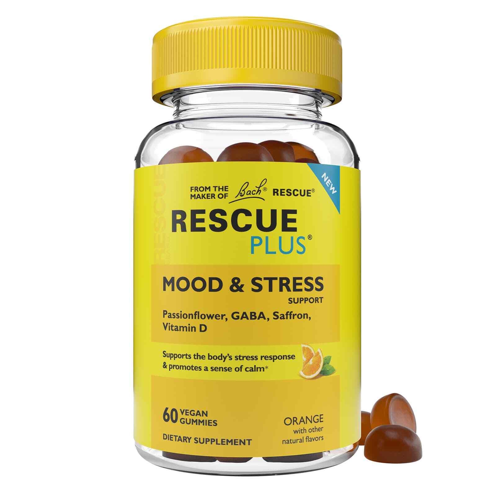 Bach Rescue Plus Mood & Stress Support Gummies, 60ct.