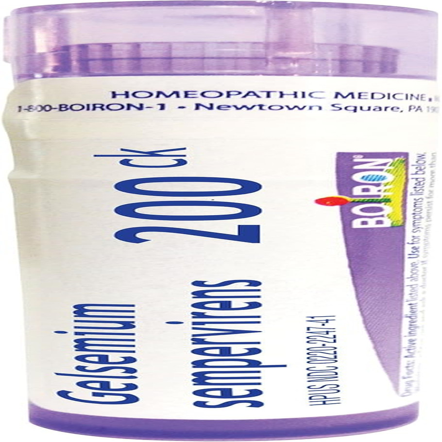 Boiron Gelsemium Sempervirens, Homeopathic Medicine for Stage Fright, 80 Pellets