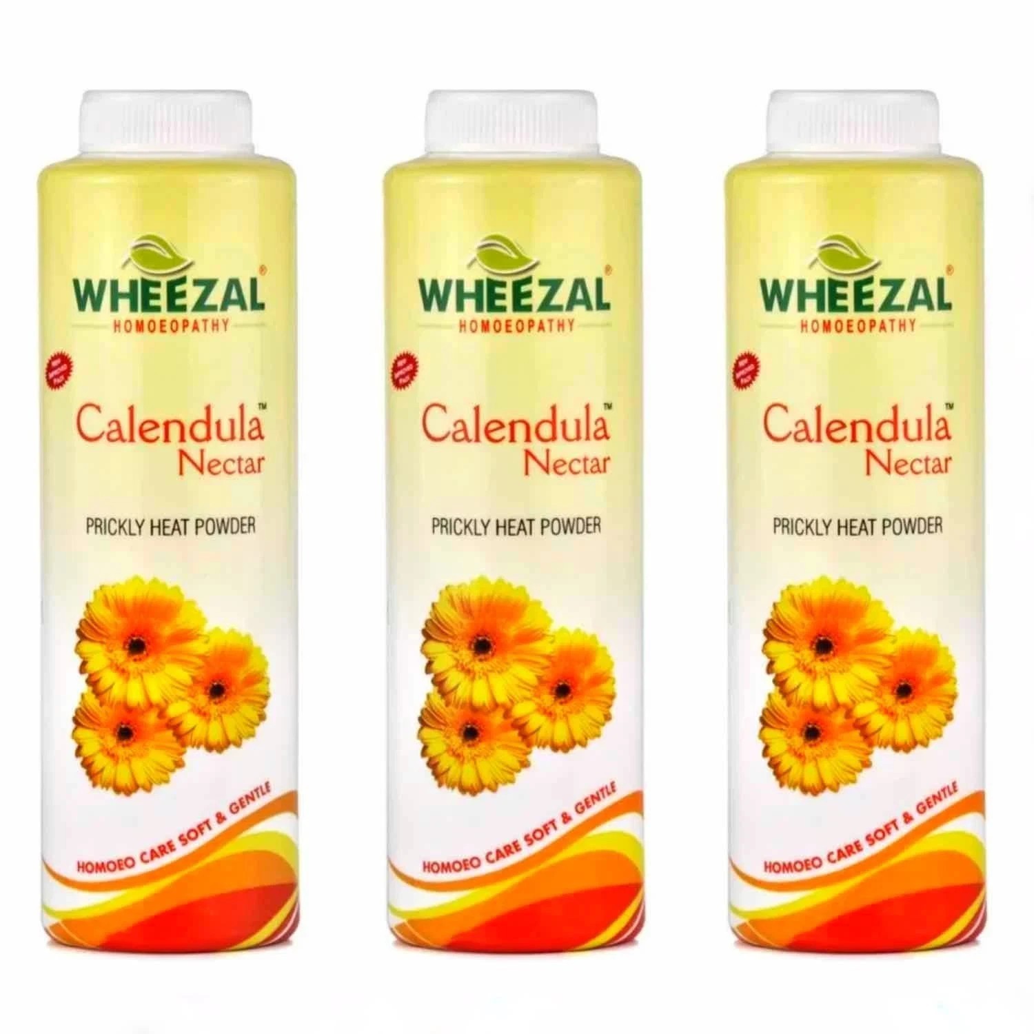 Wheezal Calendula Prickly Heat Powder (100g x 3) | Skin Rash Relief, Exp-2028.