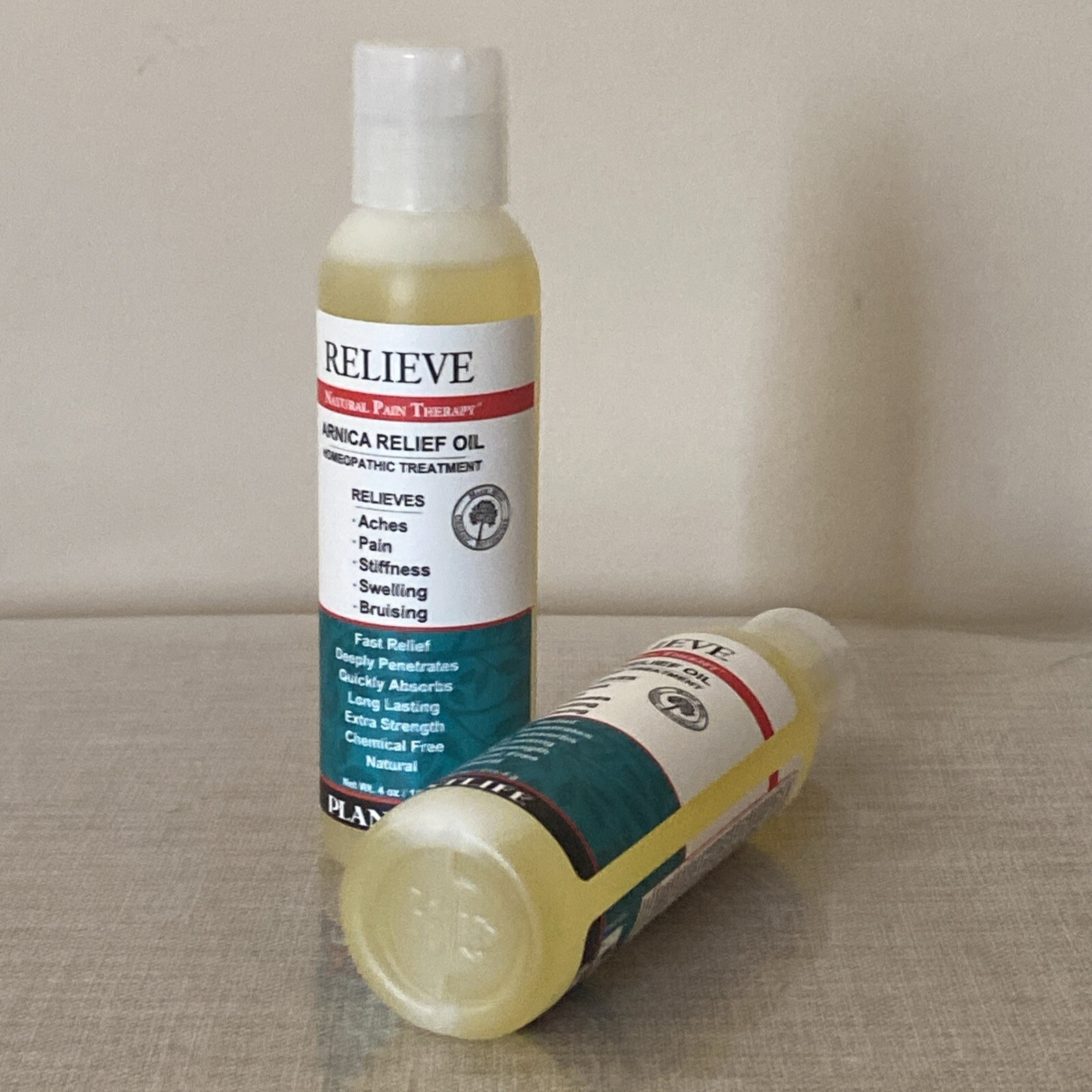 Lot of 2 PlantLife Homeopathic Arnica Relief Oil – 4 oz