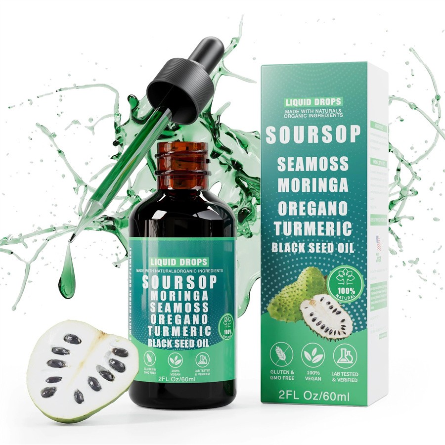 3PCS Vyxion Soursop Bitters Liquid Drops – Immunity, Liver, Gut & Antioxidant