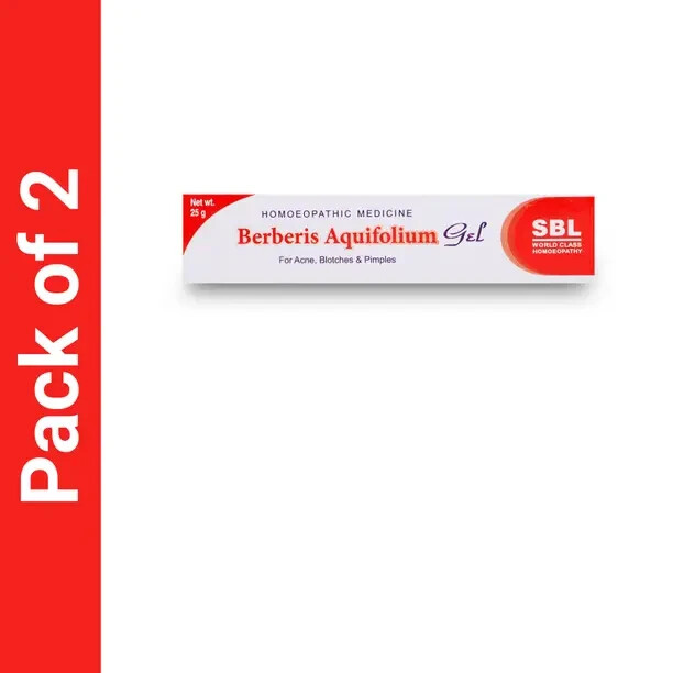 SBL Berberis Aquifolium Gel 2x25g | Homeopathic Skin Remedy Original Packaging