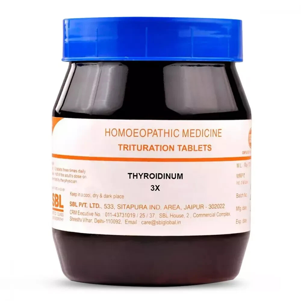 SBL Thyroidinum 3X : Supports thyroid, weight, and memory 16OZ – Fast Shipping